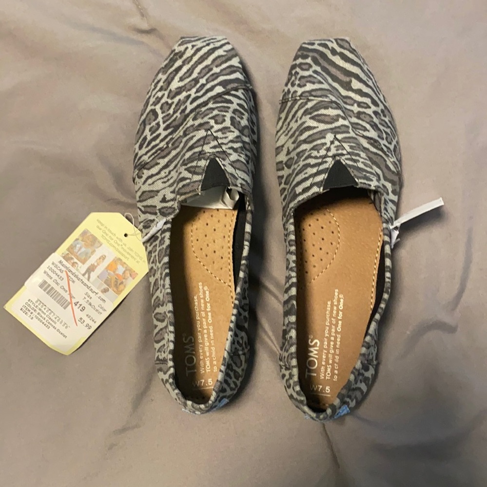 Grey and Black TOMS